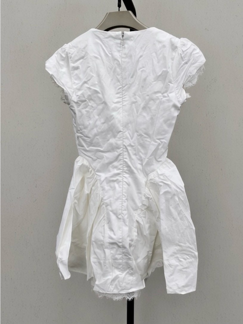 HOUSE OF CB 'Emiliana' White Stretch Cotton Mini Dress/Small US 4-6 $269 - Picture 7 of 7